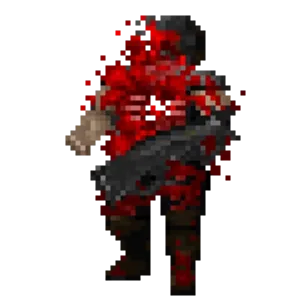 Doom enemy being blown apart