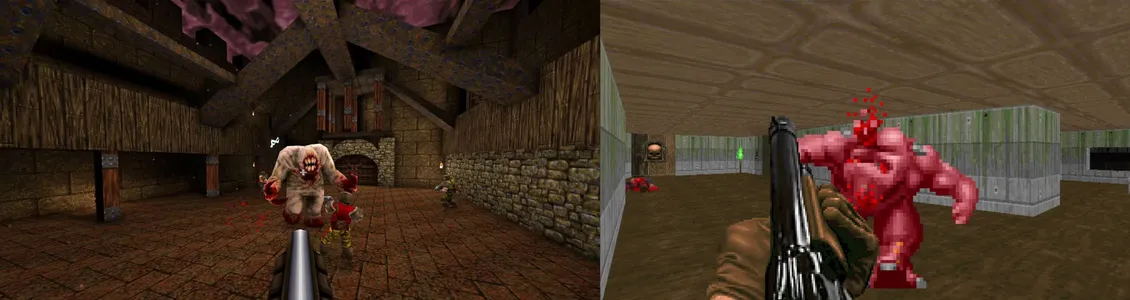 Doom vs Quake shotgun comparison